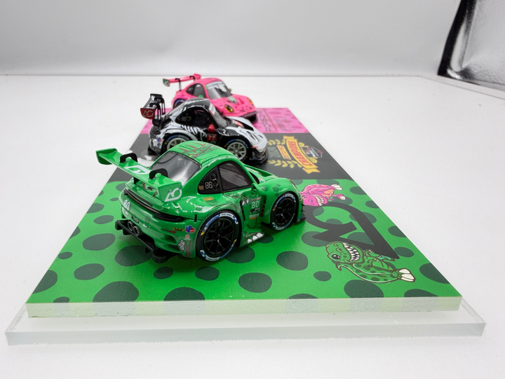 [Preorder] All iin Fanatic 1:64 Porsche 911 GT3 Tyrannosaurus Livery 3 Cars Set Q Version