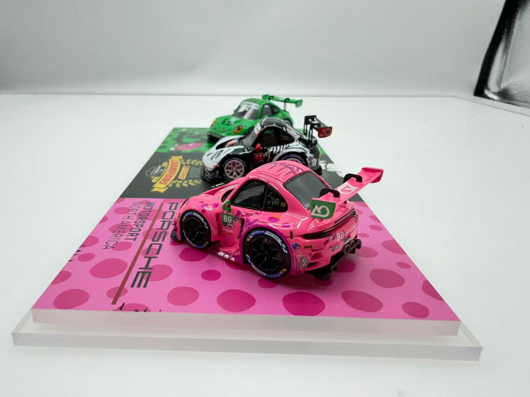[Preorder] All iin Fanatic 1:64 Porsche 911 GT3 Tyrannosaurus Livery 3 Cars Set Q Version