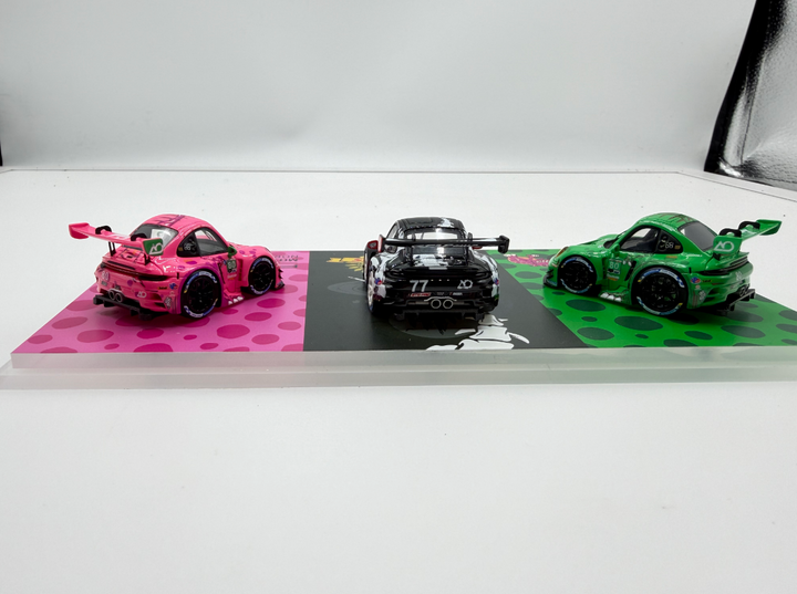 [Preorder] All iin Fanatic 1:64 Porsche 911 GT3 Tyrannosaurus Livery 3 Cars Set Q Version