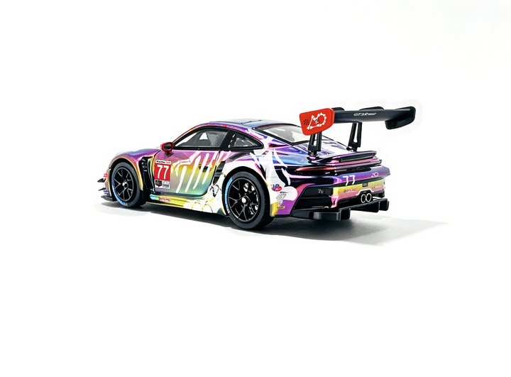 [Preorder] Jicar 1:64 Porsche 911 GT3 R Skeleton Dinosaur Livery (2 Colours)