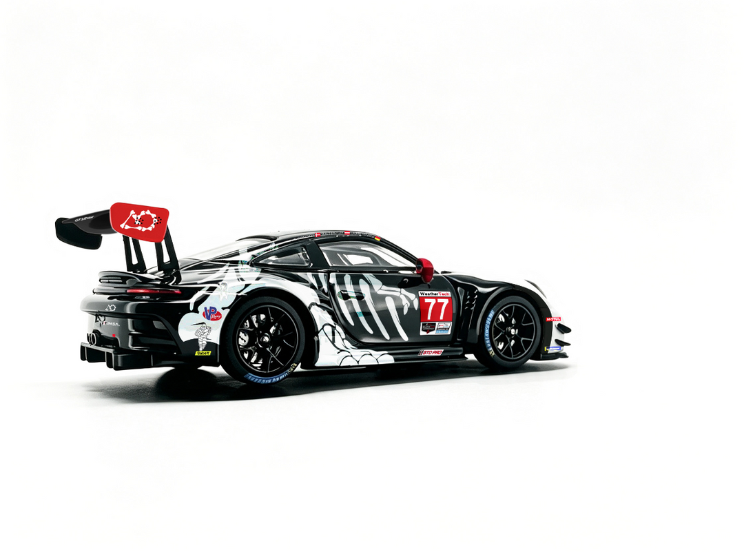 [Preorder] Jicar 1:64 Porsche 911 GT3 R Skeleton Dinosaur Livery (2 Colours)