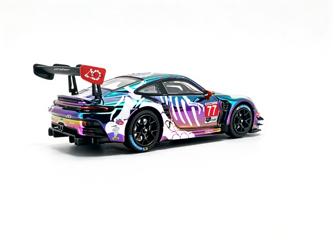 [Preorder] Jicar 1:64 Porsche 911 GT3 R Skeleton Dinosaur Livery (2 Colours)