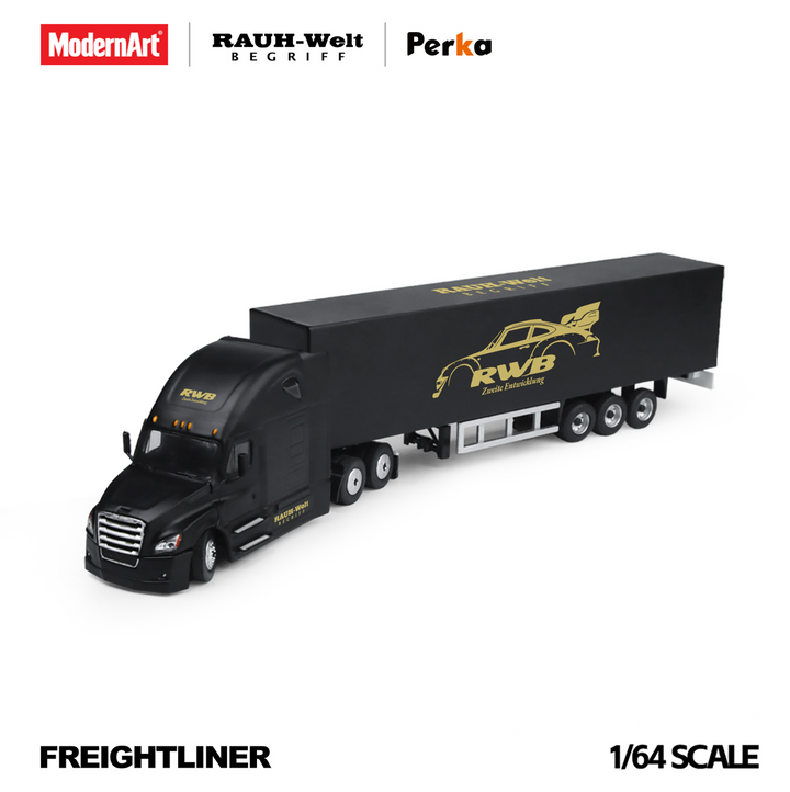 [Preorder] ModernArt X Perka 1:64 Freightliner Black RWB Livery Truck MD800118