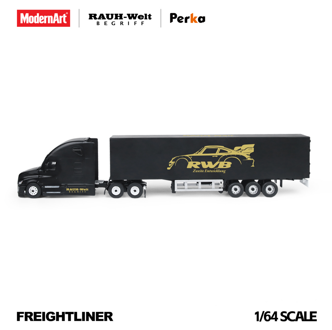 [Preorder] ModernArt X Perka 1:64 Freightliner Black RWB Livery Truck MD800118