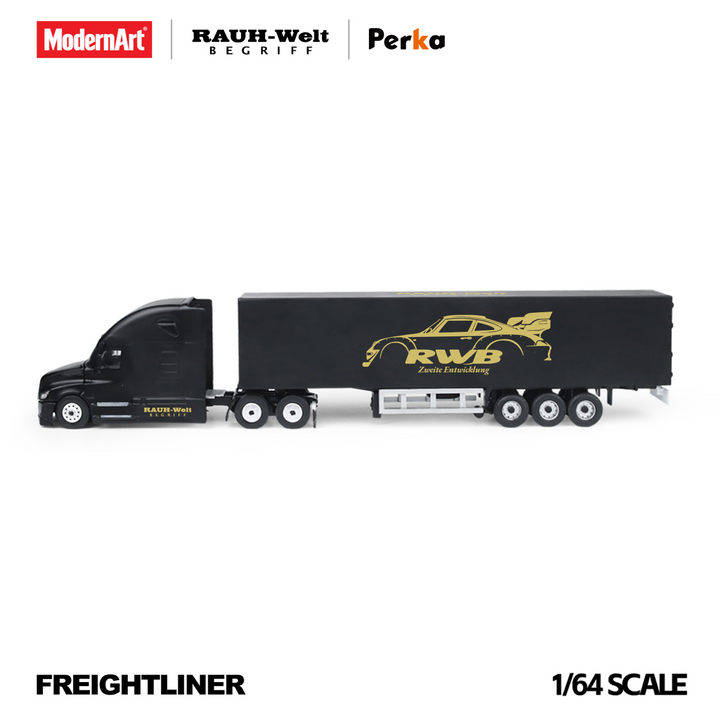 [Preorder] ModernArt X Perka 1:64 Freightliner Black RWB Livery Truck MD800118
