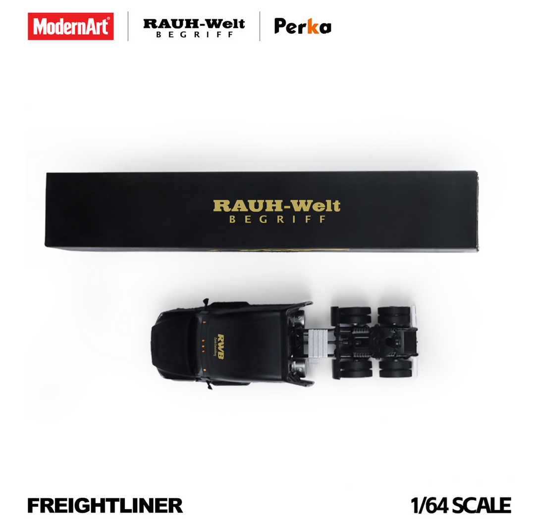 [Preorder] ModernArt X Perka 1:64 Freightliner Black RWB Livery Truck MD800118