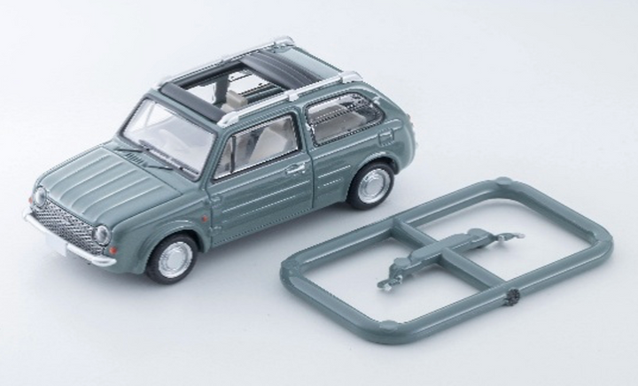 [Preorder] TLVN Tomica Limited Vintage Neo 1:64 Nissan PAO Canvas Top (Olive Grey) 1989 Model LV-N394b