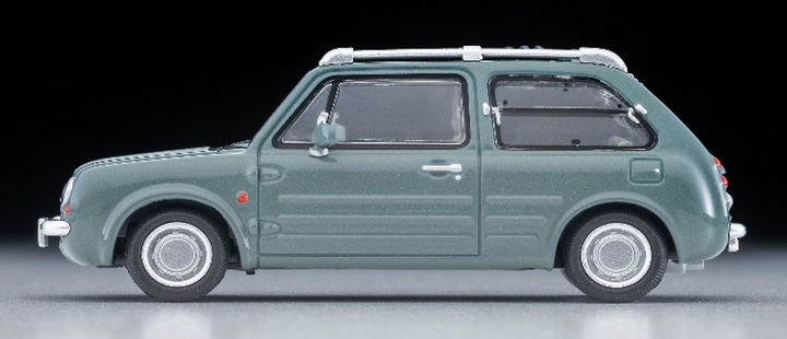 [Preorder] TLVN Tomica Limited Vintage Neo 1:64 Nissan PAO Canvas Top (Olive Grey) 1989 Model LV-N394b
