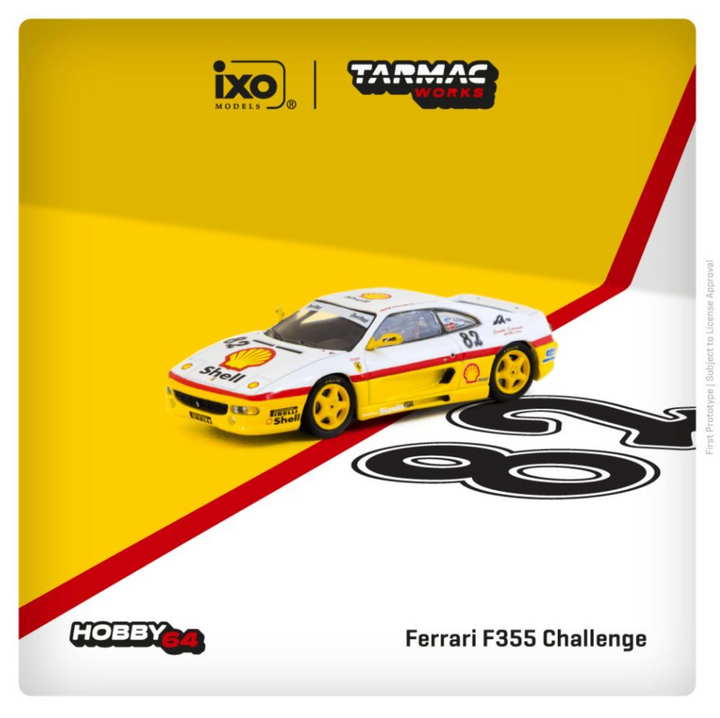 [Preorder] Tarmac Works 1:64 Ferrari F355 Challenge Ferrari F355 Challenge 1999 T64-083-99CHA82