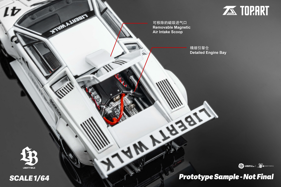 TOPART 1:64 LBWK Lamborghini Countach TAO640001 – Horizon Diecast TOPART 1:64 LBWK Lamborghini Countach TAO640001 – Horizon Diecast
