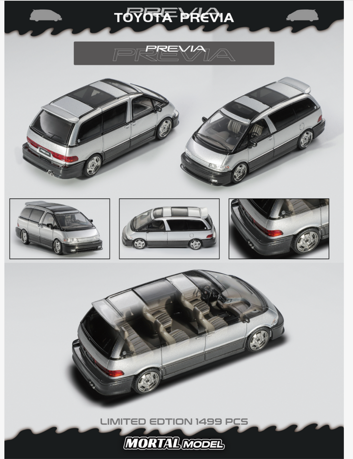 [Preorder] Mortal 1:64 Toyota Previa (2 Colours)