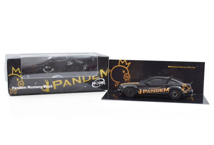 [Preorder] Model Model 1:64 Pandem Mustang Black MM64-PM-002