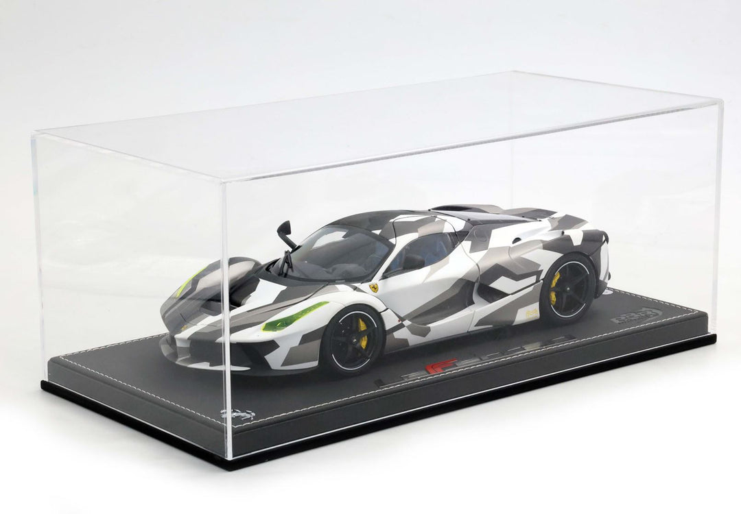 BBR 1:18 Ferrari LaFerrari 2012 open diecast - SPECIAL PACK Camouflage display case BBR182243DIE