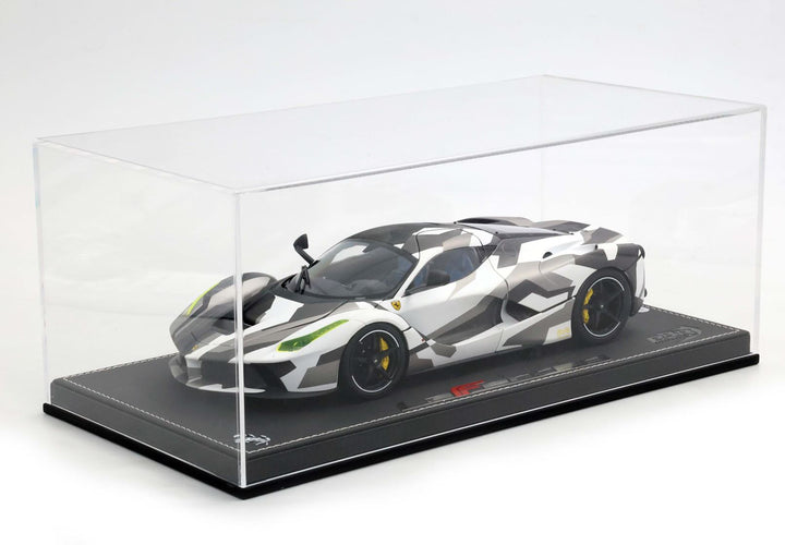 BBR 1:18 Ferrari LaFerrari 2012 open diecast - SPECIAL PACK Camouflage display case BBR182243DIE