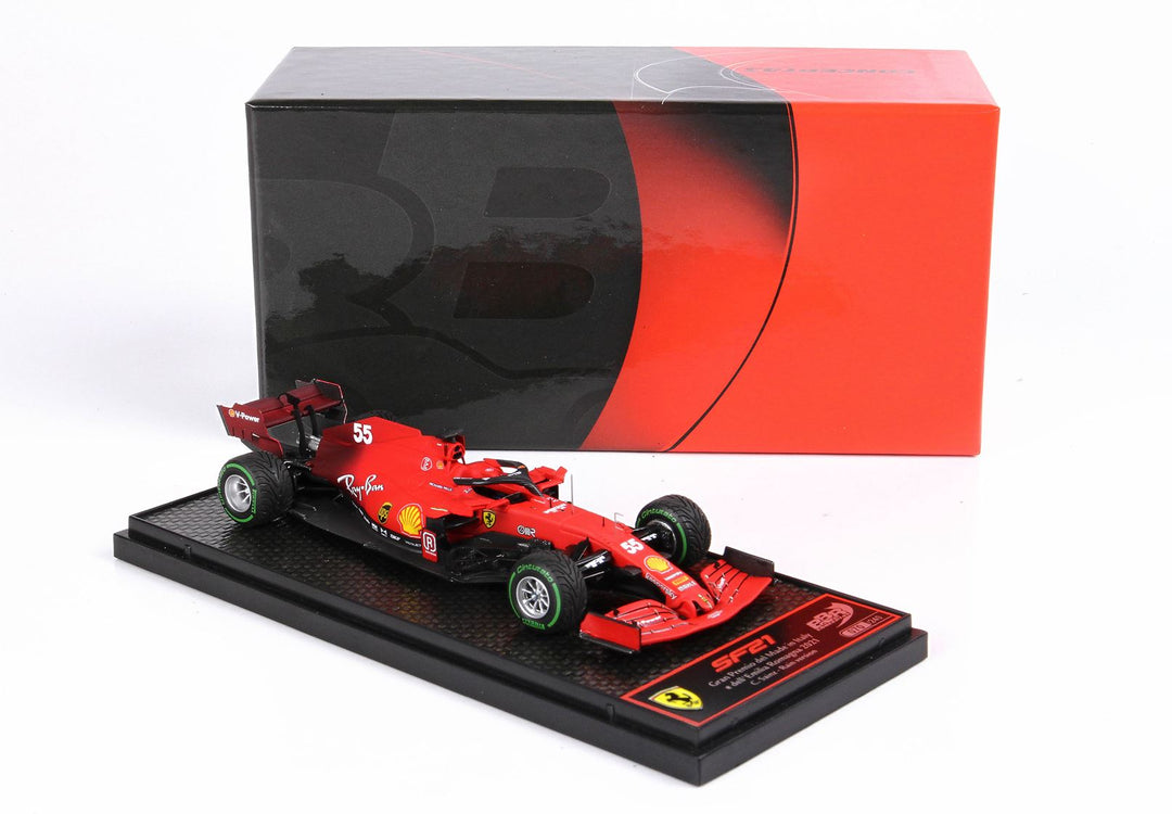 BBR 1:43 Ferrari SF21 Gran Premio del Made in Italy e dell Emilia Romagna C.Sainz RAIN version BBRC260BRAIN