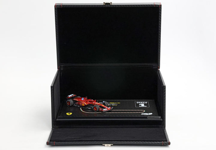 [Preorder] BBR Models 1:43 Ferrari SF24 Monza GP 2024 - Leclerc Winner Special carbon box BBRC307ACOF