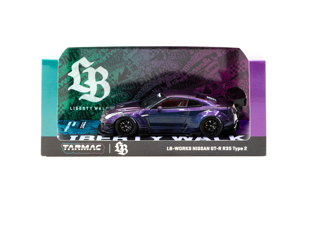 Tarmac Works 1:43 LB-WORKS NISSAN GT-R R35 type 2 Midnight purple Tarmac Works 1:43 LB-WORKS NISSAN GT-R R35 type 2 Midnight purple