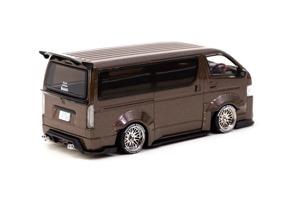 Tarmac Works 1:43 Toyota Hiace Widebody Brown T43-024-BRN Tarmac Works 1:43 Toyota Hiace Widebody Brown T43-024-BRN