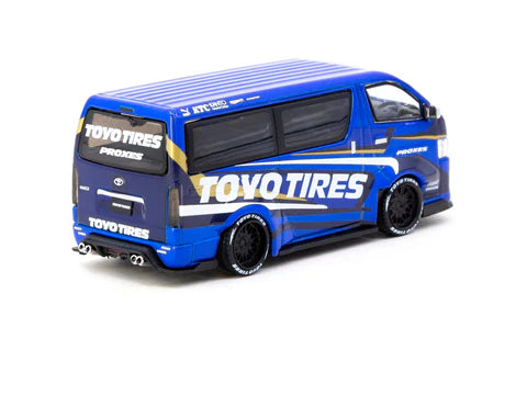 Tarmac Works 1:64 Toyota Hiace Widebody Toyo Tires T64-038-TOYO