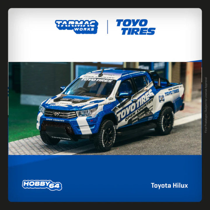 [Preorder] Tarmac Works 1:64 Toyota Hilux Toyo Tires T64-041-TOYO