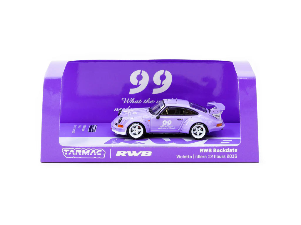 Tarmac Works 1:64 RWB Backdate Violetta idlers 12 hours 2016 T64-046-VI