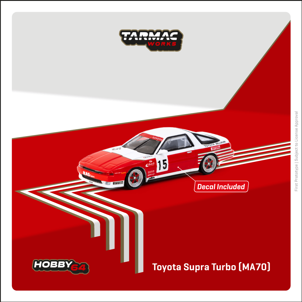 Tarmac Works 1:64 Toyota Supra Turbo (MA70) ETCC 1987 T64-064-87ETC15