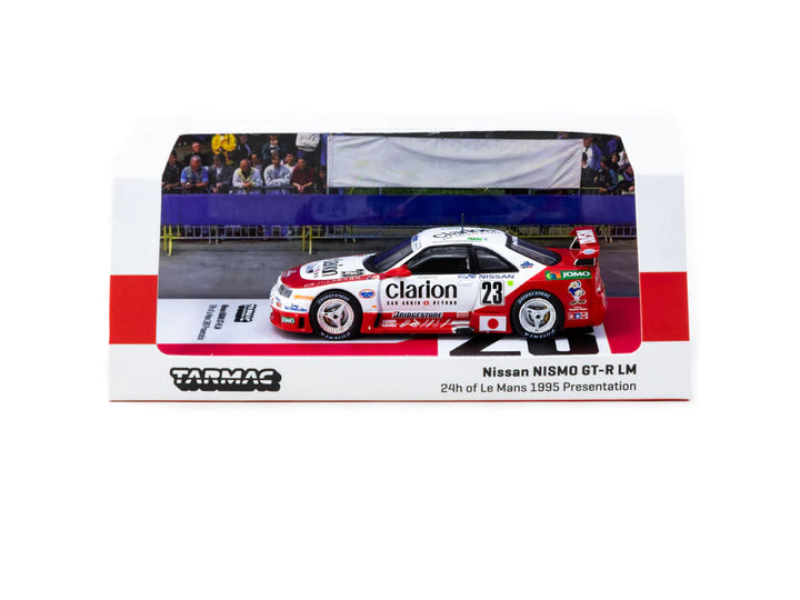 Tarmac Works 1:64 Nissan NISMO GT-R LM 24h of Le Mans 1995 Presentation T64-067-95LM23