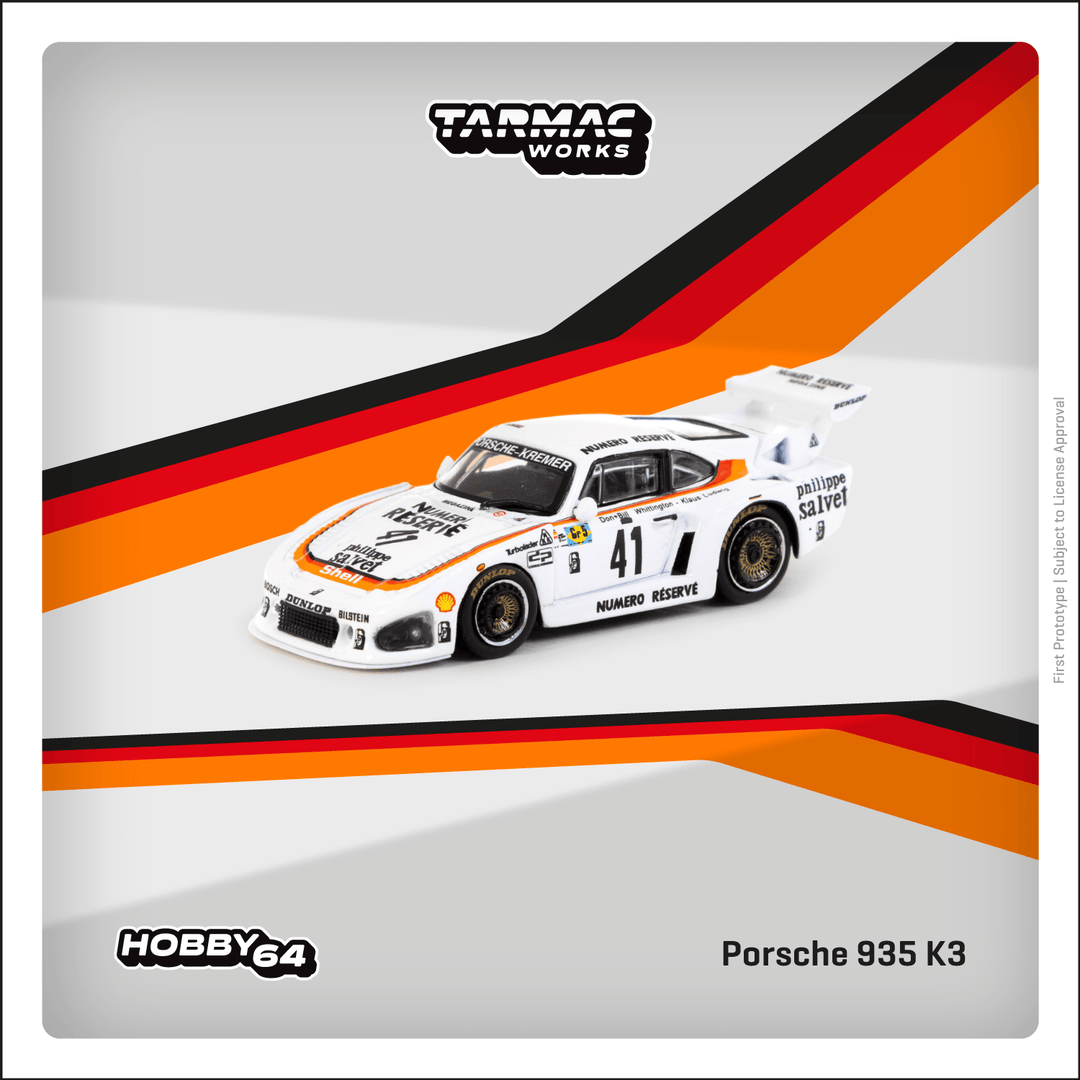 Tarmac Works 1:64 Porsche 935 K3 24h of Le Mans 1979 - Winner K. Ludwig / D. Whittington / B. Whittington T64-079-79LM41