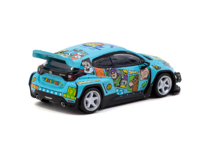Tarmac Works 1:64 Pandem Toyota GR Yaris Toy Story - 30th Anniversary with Tarmac Cards T64-080-TS2