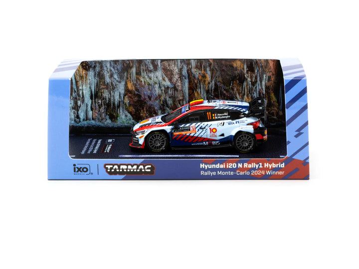 Tarmac Works 1:64 Hyundai i20 N Rally1 Hybrid Rallye Monte-Carlo 2024 Winner T64-089-24MCR11