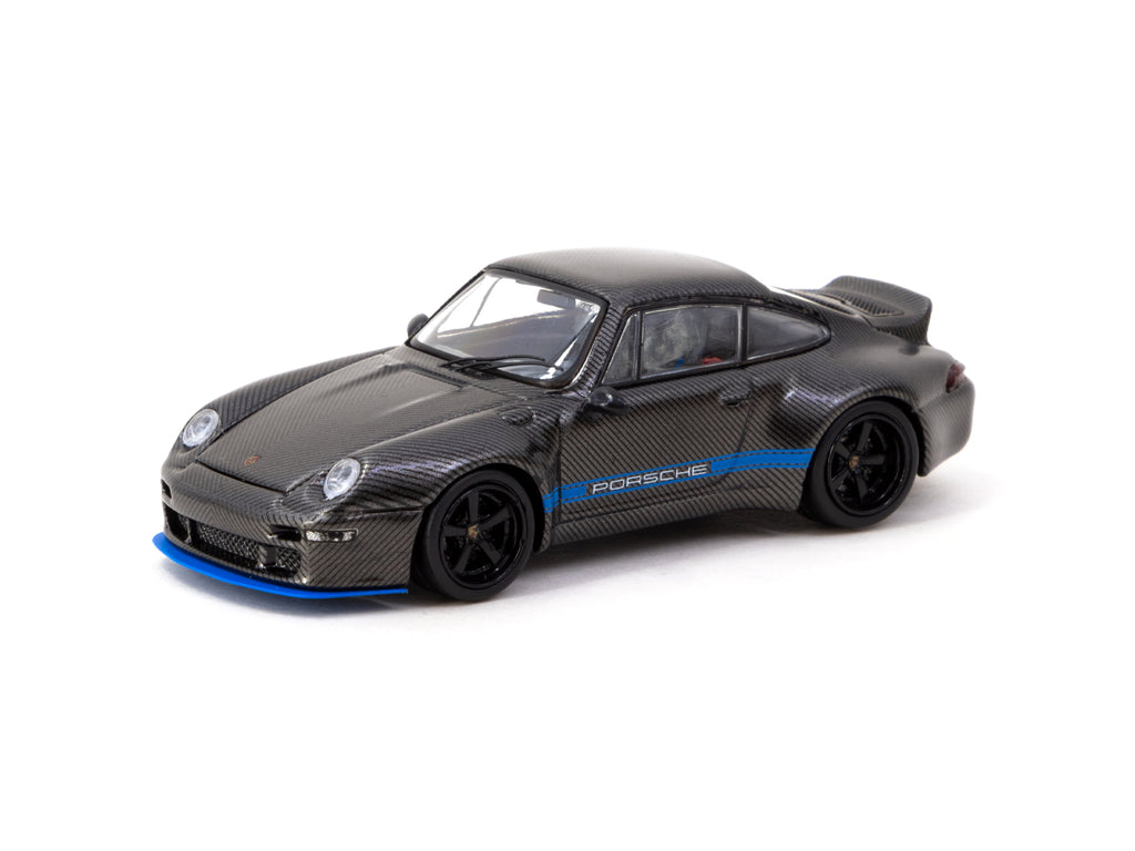 Tarmac Works 1:64 Porsche 911 993 Remastered By Gunther Werks Black Carbon Fiber