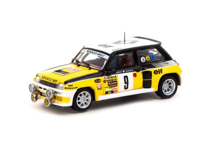 Tarmac Works 1:64 Renault 5 Turbo Monte Carlo Rally 1981 Winner Jean Ragnotti / Jean-Marc Andrié