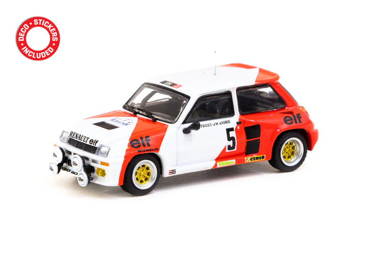 Tarmac Works 1:64 Renault 5 Turbo Rallye du Var 1982 Alain Prost / Jean-Marc Andrié