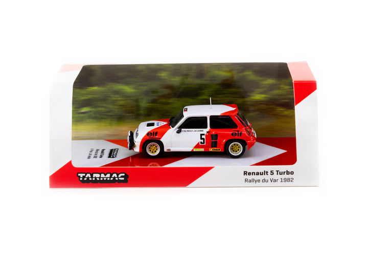 Tarmac Works 1:64 Renault 5 Turbo Rallye du Var 1982 Alain Prost / Jean-Marc Andrié