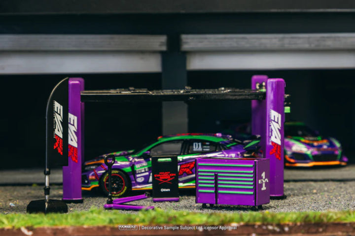 [Preorder] Tarmac Works 1:64 Garage tools set EVA Racing T64A-TL001-EVA