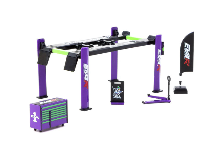 Tarmac Works 1:64 Garage tools set EVA Racing T64A-TL001-EVA