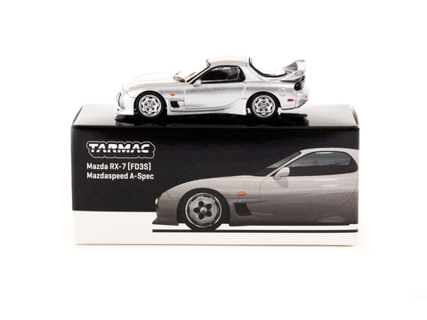 Tarmac Works 1:64 Mazda RX-7 FD3S Mazdaspeed A-Spec Silver Stone