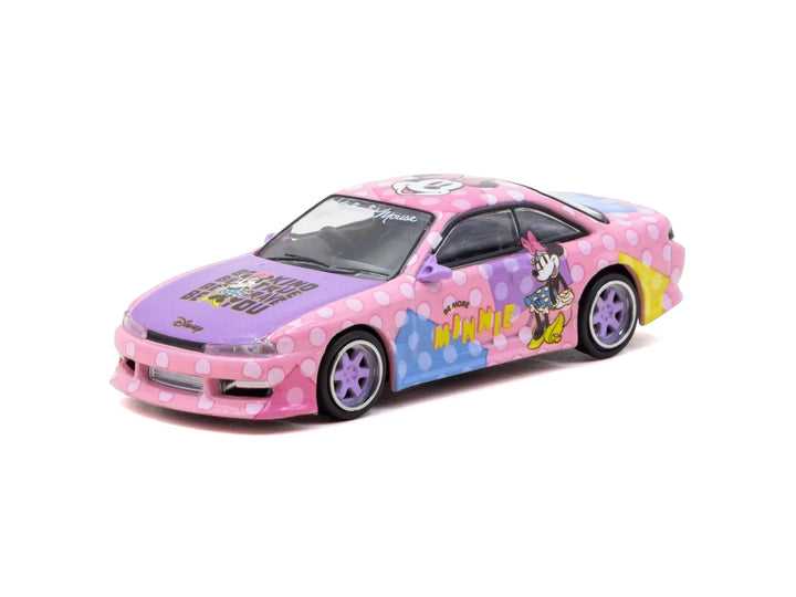 Tarmac Works 1:64 VERTEX Nissan Silvia (S14) Minnie Mouse T64G-018-MN