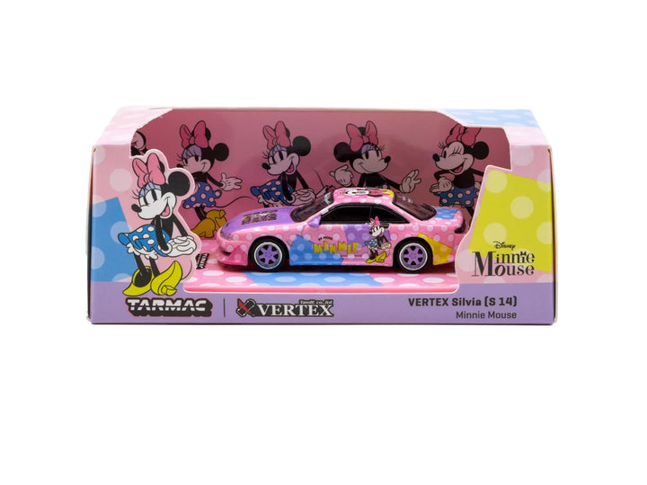 Tarmac Works 1:64 VERTEX Nissan Silvia (S14) Minnie Mouse T64G-018-MN