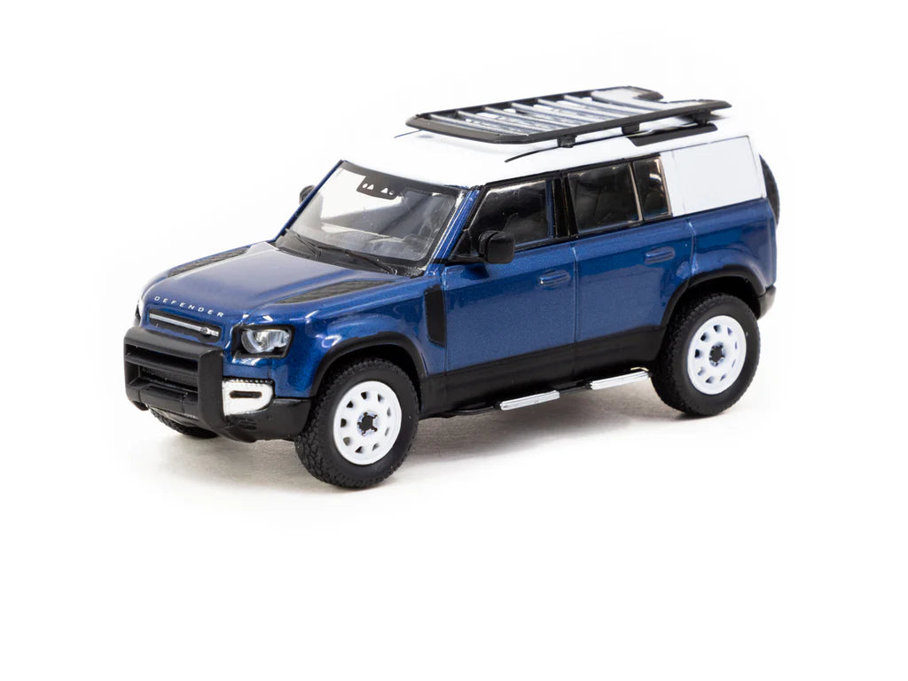 Tarmac Works 1:64 Land Rover Defender 110 Blue T64G-020-BL