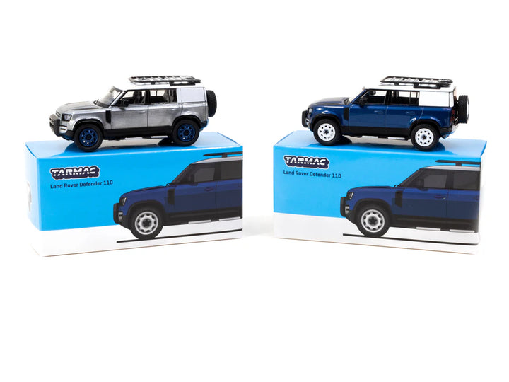 Tarmac Works 1:64 Land Rover Defender 110 Blue T64G-020-BL