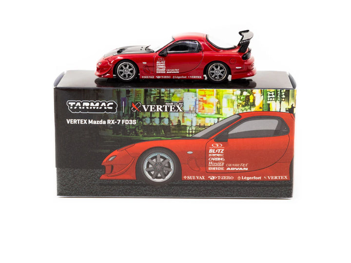 Tarmac Works 1:64 VERTEX Mazda RX-7 FD3S Red