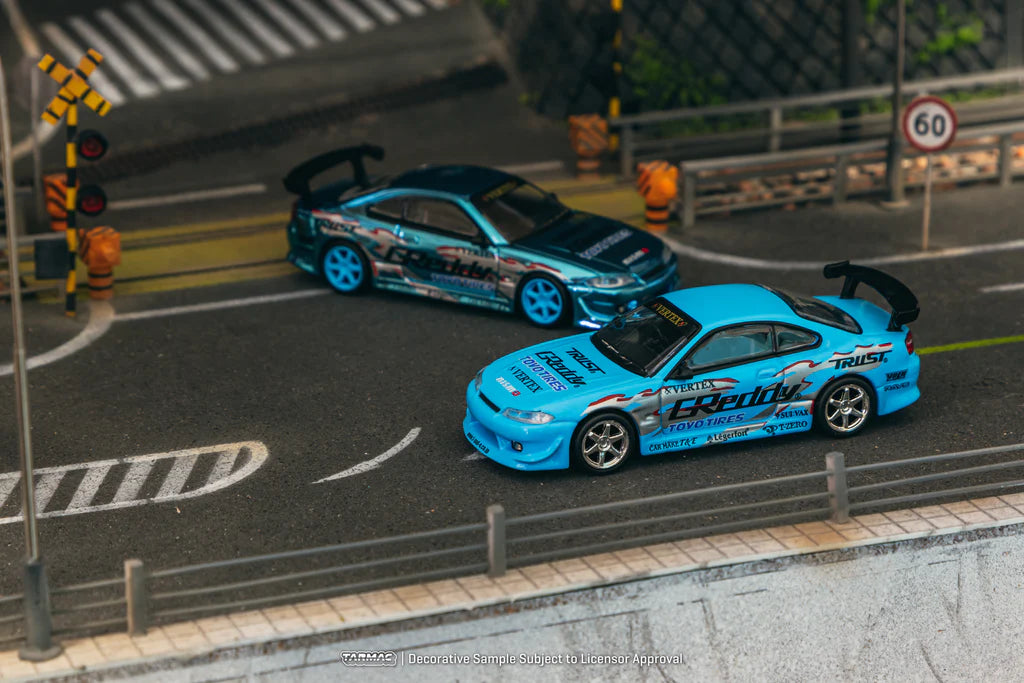 Tarmac Works x MIJO Exclusive 1:64 VERTEX Nissan Silvia (S15) GReddy T64G-023-GDY