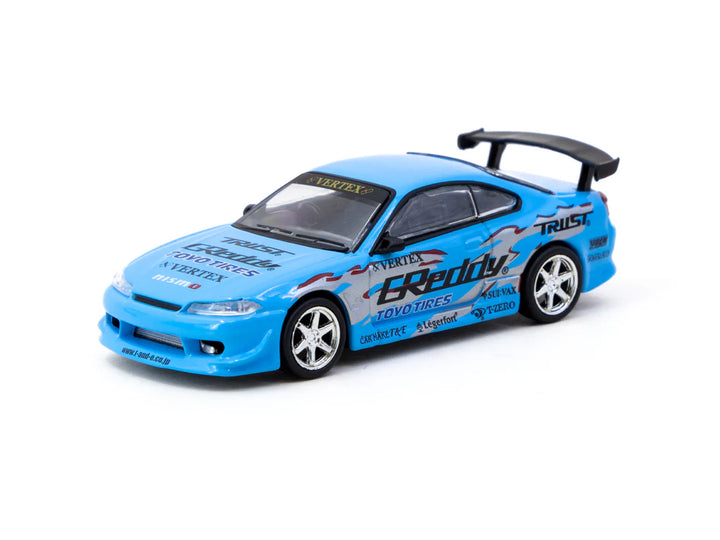 Tarmac Works x MIJO Exclusive 1:64 VERTEX Nissan Silvia (S15) GReddy T64G-023-GDY