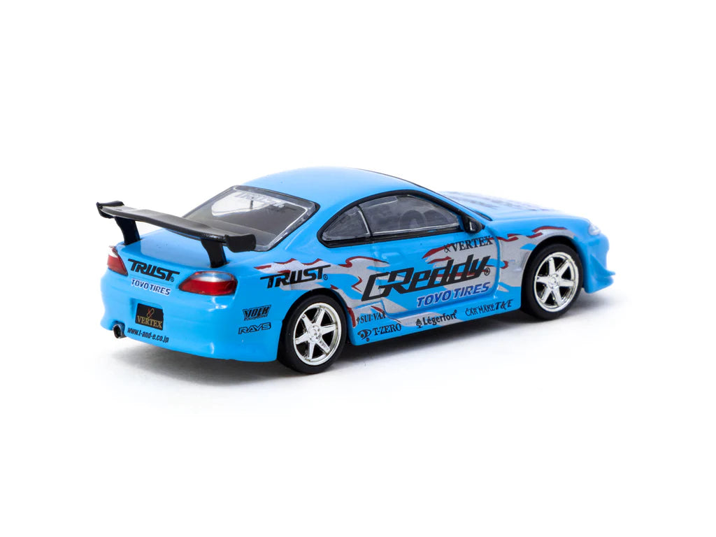 Tarmac Works x MIJO Exclusive 1:64 VERTEX Nissan Silvia (S15) GReddy T64G-023-GDY