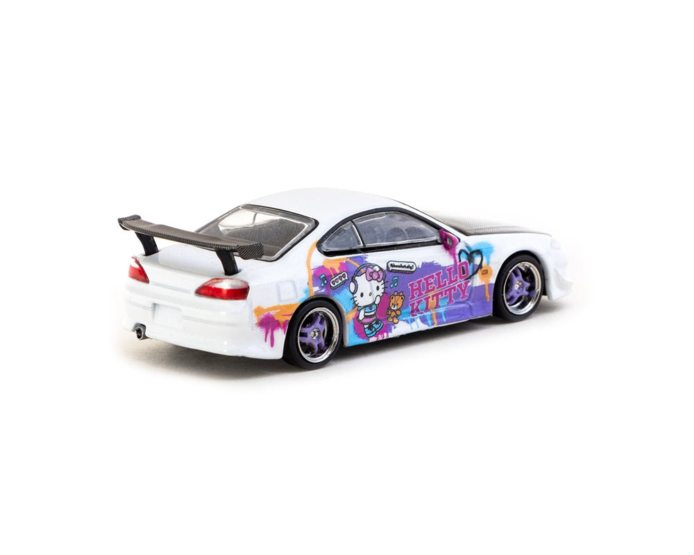 [Preorder] Tarmac Works 1:64 Vertex Nissan Silvia S15 Hello Kitty Special T64G-023-HK2