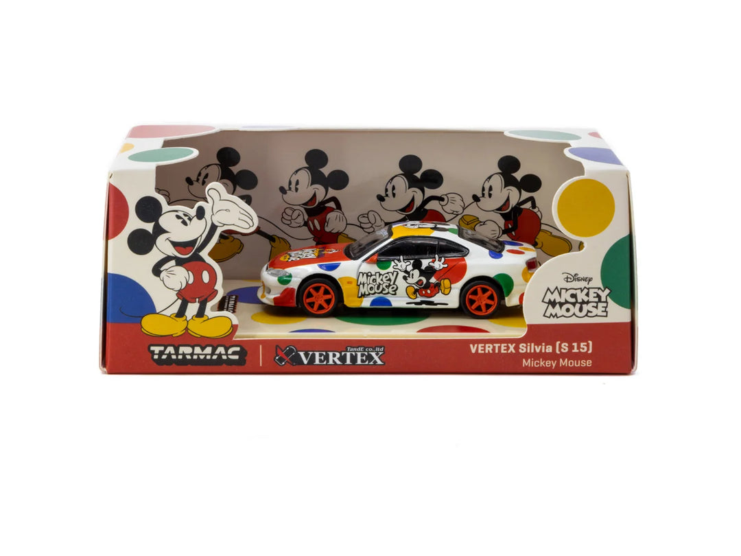 Tarmac Works 1:64 VERTEX Nissan Silvia (S15) Mickey Mouse T64G-023