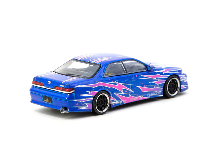 Tarmac Works 1:64 VERTEX Toyota Mark II JZX100 Blue Metallic T64G-024-BL