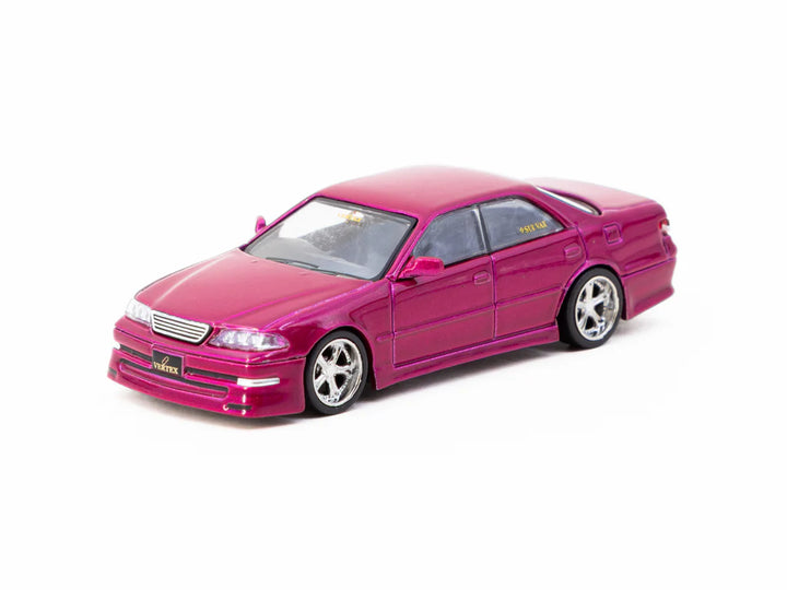 Tarmac Works 1:64 VERTEX Toyota Mark II JZX100 Red Metallic T64G-024-RE