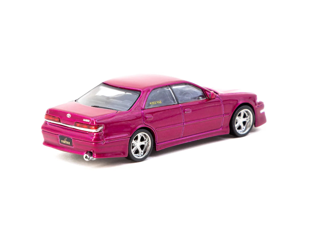 Tarmac Works 1:64 VERTEX Toyota Mark II JZX100 Red Metallic T64G Tarmac Works 1:64 VERTEX Toyota Mark II JZX100 Red Metallic T64G